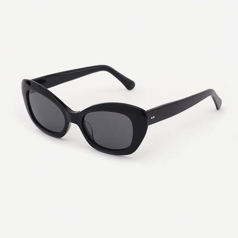Squaure slightly cat eyed Acetate Women's Sunglasses 21A8087